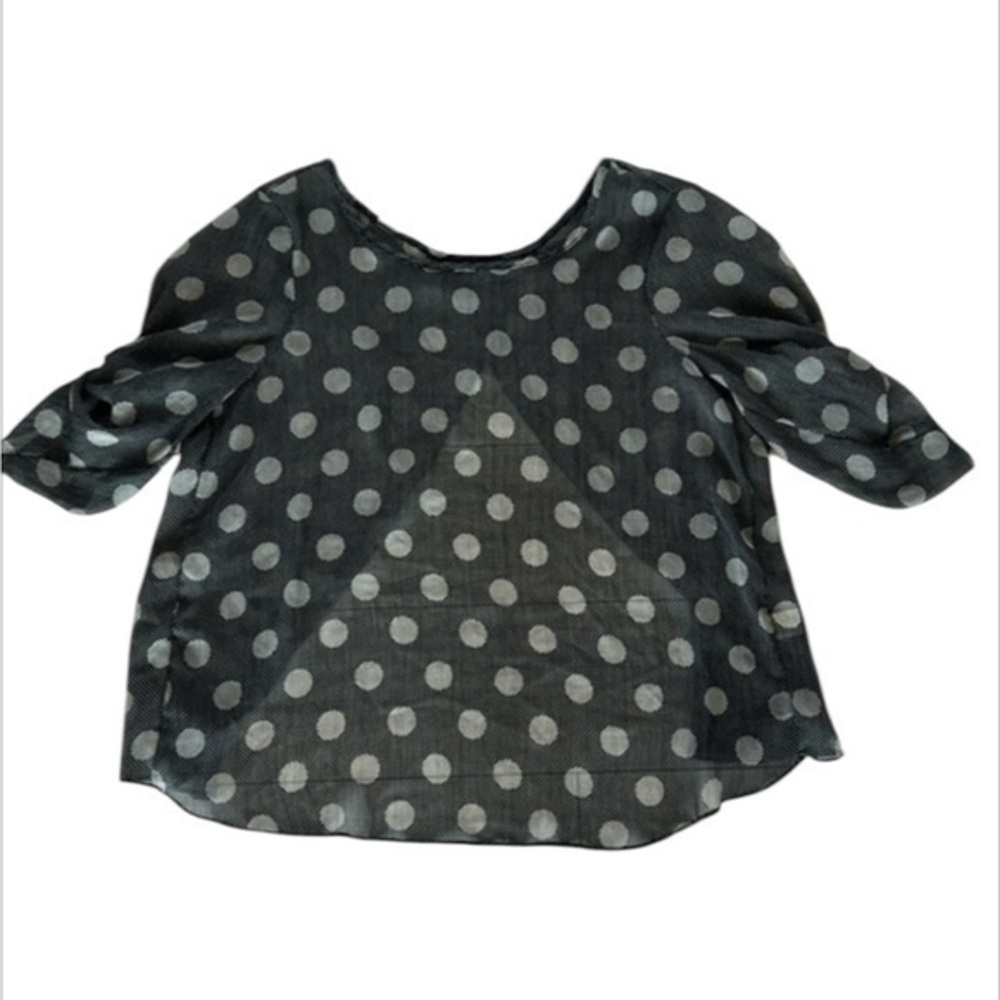 Torrid size 00 polyester sheer top open back